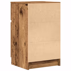 vidaXL Bedside Cabinet Grey Sonoma 39x35x65 cm Engineered Wood bedside table - old wood, 2 pcs - Additional view 8