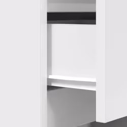 vidaXL Bedside Cabinet with 3 Drawers White 39x35x65 cm bedside table - Additional view 9