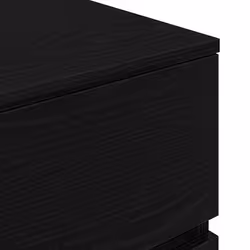 vidaXL Bedside Cabinet with 3 Drawers Black 39x35x65 cm bedside table - Additional view 8