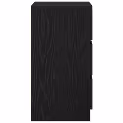 vidaXL Bedside Cabinets with 3 Drawers 2 pcs Black 39x35x65 cm bedside table - Additional view 7