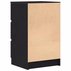 vidaXL Bedside Cabinets with 3 Drawers 2 pcs Black 39x35x65 cm bedside table - Additional view 8