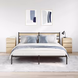 vidaXL Bedside Cabinets with 3 Drawers 2 pcs Sonoma Oak 39x35x65 cm - Additional view 2