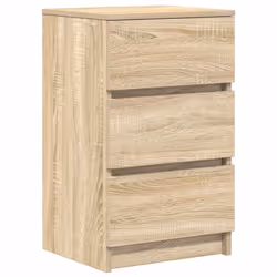 vidaXL Bedside Cabinets with 3 Drawers 2 pcs Sonoma Oak 39x35x65 cm - Additional view 4