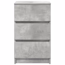 vidaXL Bedside Cabinet with 3 Drawers Concrete Grey 39x35x65 cm bedside table - Additional view 5