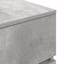 vidaXL Bedside Cabinet with 3 Drawers Concrete Grey 39x35x65 cm bedside table - Additional view 8