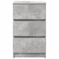 vidaXL Bedside Cabinets with 3 Drawers 2 pcs Concrete Grey 39x35x65 cm - Additional view 6
