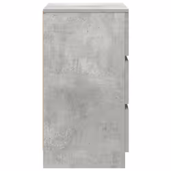 vidaXL Bedside Cabinets with 3 Drawers 2 pcs Concrete Grey 39x35x65 cm - Additional view 7