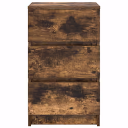 vidaXL Bedside Cabinet with 3 Drawers Smoked Oak 39x35x65 cm bedside table - Additional view 5