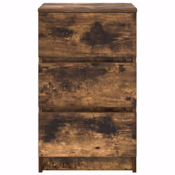 vidaXL Bedside Cabinets with 3 Drawers 2 pcs Smoked Oak 39x35x65 cm - Additional view 6