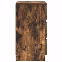 vidaXL Bedside Cabinets with 3 Drawers 2 pcs Smoked Oak 39x35x65 cm - Additional view 7