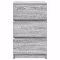 vidaXL Bedside Cabinet with 3 Drawers Grey Sonoma 39x35x65 cm bedside table - Additional view 5