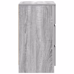 vidaXL Bedside Cabinet with 3 Drawers Grey Sonoma 39x35x65 cm bedside table - Additional view 6