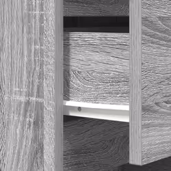 vidaXL Bedside Cabinet with 3 Drawers Grey Sonoma 39x35x65 cm bedside table - Additional view 9