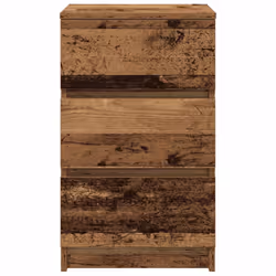 vidaXL Bedside Cabinet with 3 Drawers Old Wood 39x35x65 cm bedside table - Additional view 5