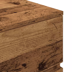 vidaXL Bedside Cabinet with 3 Drawers Old Wood 39x35x65 cm bedside table - Additional view 8