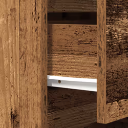 vidaXL Bedside Cabinet with 3 Drawers Old Wood 39x35x65 cm bedside table - Additional view 9