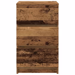 vidaXL Bedside Cabinets with 3 Drawers 2 pcs Old Wood 39x35x65 cm - Additional view 6