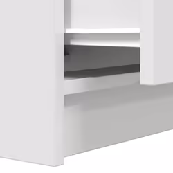 vidaXL Bedside Cabinets with 2 Drawers 2 pcs Concrete Grey 38x34x80 cm - white, 1 pcs - Additional view 9