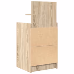 vidaXL Bedside Cabinets with 2 Drawers 2 pcs Concrete Grey 38x34x80 cm - sonoma oak, 1 pcs - Additional view 7