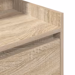 vidaXL Bedside Cabinets with 2 Drawers 2 pcs Concrete Grey 38x34x80 cm - sonoma oak, 1 pcs - Additional view 8