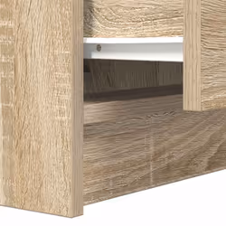 vidaXL Bedside Cabinets with 2 Drawers 2 pcs Concrete Grey 38x34x80 cm - sonoma oak, 1 pcs - Additional view 9