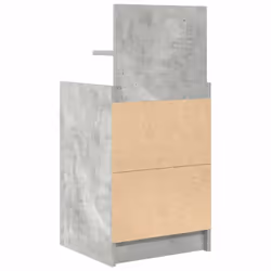 vidaXL Bedside Cabinets with 2 Drawers 2 pcs Concrete Grey 38x34x80 cm - concrete grey, 1 pcs - Additional view 7