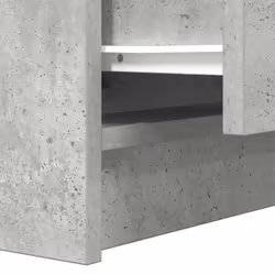 vidaXL Bedside Cabinets with 2 Drawers 2 pcs Concrete Grey 38x34x80 cm - concrete grey, 1 pcs - Additional view 9