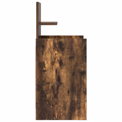 vidaXL Bedside Cabinets with 2 Drawers 2 pcs Concrete Grey 38x34x80 cm - smoked oak, 2 pcs - Additional view 6