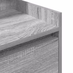 vidaXL Bedside Cabinets with 2 Drawers 2 pcs Concrete Grey 38x34x80 cm - grey sonoma, 2 pcs - Additional view 9