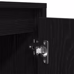 vidaXL TV Cabinet with LED Lights Old Wood 193.5x41x50 cm TV stand - black oak, 100 cm - Additional view 10