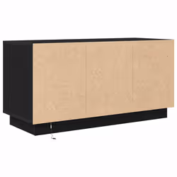 vidaXL TV Cabinet with LED Lights Old Wood 193.5x41x50 cm TV stand - black oak, 100 cm - Additional view 8