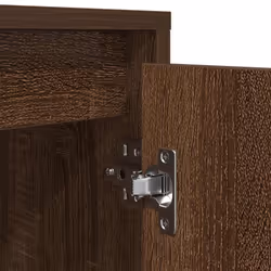 vidaXL TV Cabinet with LED Lights Old Wood 193.5x41x50 cm TV stand - brown oak, 100 cm - Additional view 10