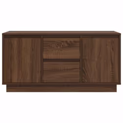 vidaXL TV Cabinet with LED Lights Old Wood 193.5x41x50 cm TV stand - brown oak, 100 cm - Additional view 6