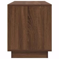 vidaXL TV Cabinet with LED Lights Old Wood 193.5x41x50 cm TV stand - brown oak, 100 cm - Additional view 7