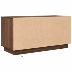 vidaXL TV Cabinet with LED Lights Old Wood 193.5x41x50 cm TV stand - brown oak, 100 cm - Additional view 8