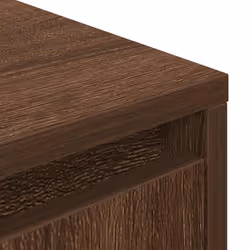 vidaXL TV Cabinet with LED Lights Old Wood 193.5x41x50 cm TV stand - brown oak, 100 cm - Additional view 9