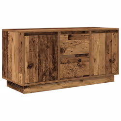 vidaXL TV Cabinet with LED Lights Old Wood 193.5x41x50 cm TV stand - old wood, 100 cm - Additional view 2