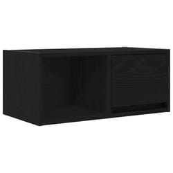 vidaXL TV Cabinet Sonoma Oak 80x31x25.5 cm Engineered Wood TV bench - black oak, 1 pcs/ 60 cm