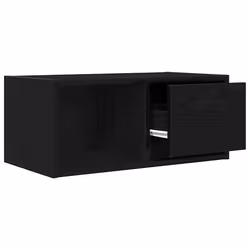 vidaXL TV Cabinet Sonoma Oak 80x31x25.5 cm Engineered Wood TV bench - black oak, 2 pcs/ 60 cm - Additional view 4
