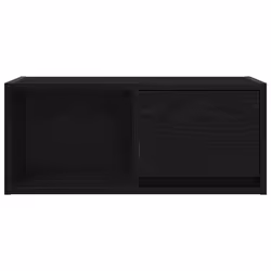 vidaXL TV Cabinet Sonoma Oak 80x31x25.5 cm Engineered Wood TV bench - black oak, 2 pcs/ 60 cm - Additional view 6