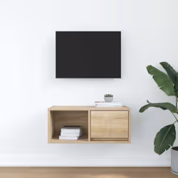 vidaXL TV Cabinet Sonoma Oak 80x31x25.5 cm Engineered Wood TV bench - sonoma oak, 1 pcs/ 60 cm