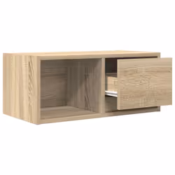 vidaXL TV Cabinet Sonoma Oak 80x31x25.5 cm Engineered Wood TV bench - sonoma oak, 2 pcs/ 60 cm - Additional view 4