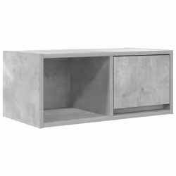 vidaXL TV Cabinet Sonoma Oak 80x31x25.5 cm Engineered Wood TV bench - concrete grey, 1 pcs/ 60 cm