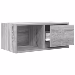 vidaXL TV Cabinet Sonoma Oak 80x31x25.5 cm Engineered Wood TV bench - grey sonoma, 1 pcs/ 60 cm - Additional view 4