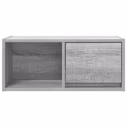 vidaXL TV Cabinet Sonoma Oak 80x31x25.5 cm Engineered Wood TV bench - grey sonoma, 1 pcs/ 60 cm - Additional view 5