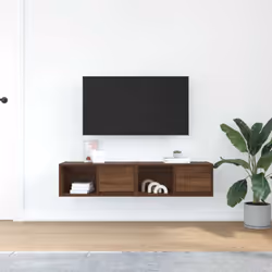 vidaXL TV Cabinet Sonoma Oak 80x31x25.5 cm Engineered Wood TV bench - brown oak, 2 pcs/ 60 cm