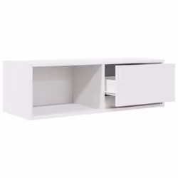 vidaXL TV Cabinet Sonoma Oak 80x31x25.5 cm Engineered Wood TV bench - white, 1 pcs/ 80 cm - Additional view 4