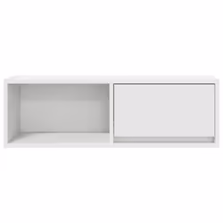 vidaXL TV Cabinet Sonoma Oak 80x31x25.5 cm Engineered Wood TV bench - white, 1 pcs/ 80 cm - Additional view 5