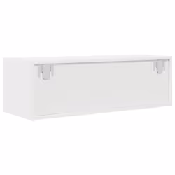 vidaXL TV Cabinet Sonoma Oak 80x31x25.5 cm Engineered Wood TV bench - white, 1 pcs/ 80 cm - Additional view 7