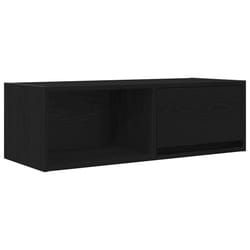 vidaXL TV Cabinet Sonoma Oak 80x31x25.5 cm Engineered Wood TV bench - black oak, 1 pcs/ 80 cm